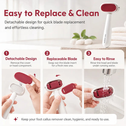 🎁BUY 1 GET 1 FREE🎁 Professional Dual-Sided Foot Callus Remover – Professional Stainless Steel Pedicure Scraper 🦶✨