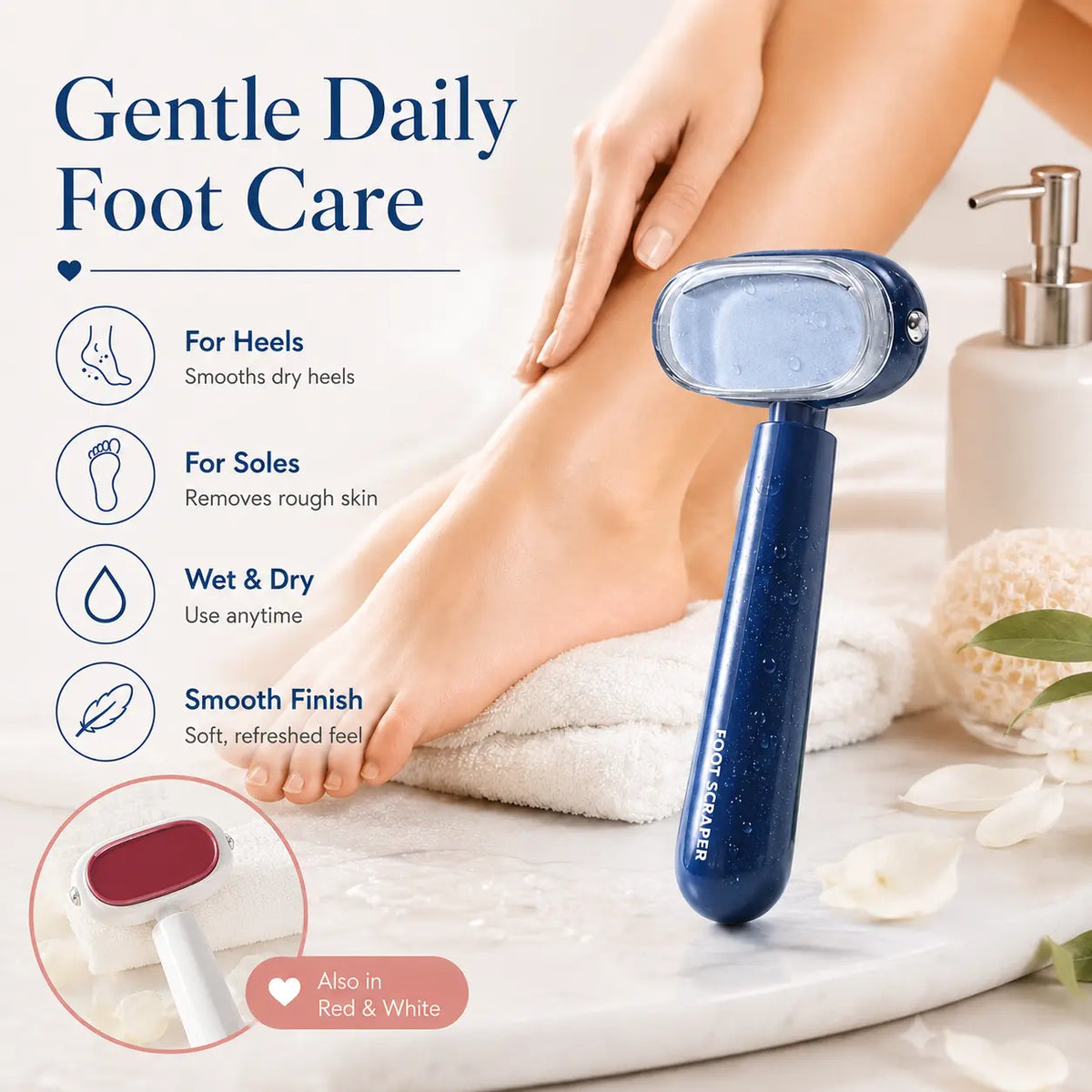 🎁BUY 1 GET 1 FREE🎁 Professional Dual-Sided Foot Callus Remover – Professional Stainless Steel Pedicure Scraper 🦶✨