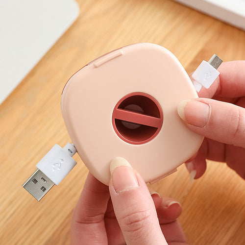 Portable Rotating Cable Organizer & Phone Stand