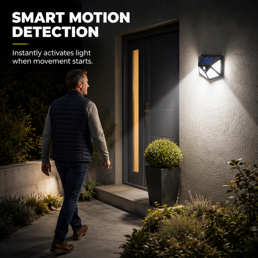 🎁BUY 2 GET 1 FREE ✨ Solar Motion Sensor Outdoor Wall Lights💡