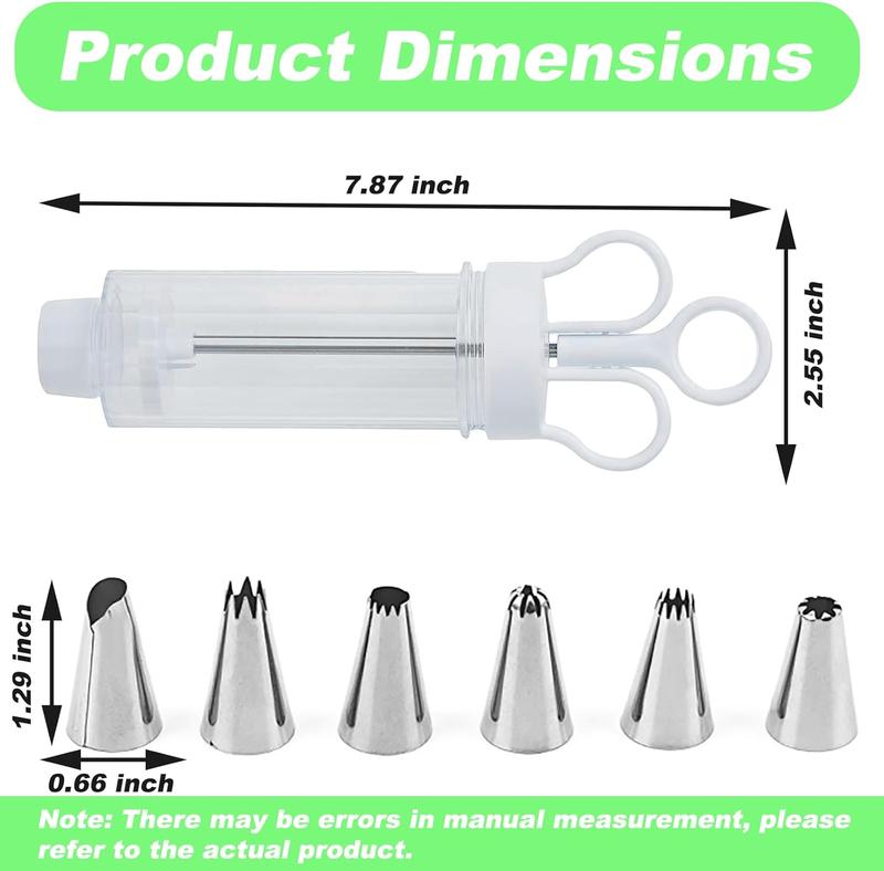 ⏰ LIMITED-TIME 50% OFF 1PC | 🎁 BUY 2 GET 1 FREE | Stainless Steel Cake Decorating Gun Kit – 18 Tips & Nozzles for Precise Frosting, Filling & Creative Piping 🧁