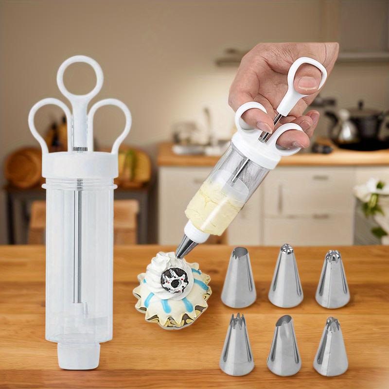 ⏰ LIMITED-TIME 50% OFF 1PC | 🎁 BUY 2 GET 1 FREE | Stainless Steel Cake Decorating Gun Kit – 18 Tips & Nozzles for Precise Frosting, Filling & Creative Piping 🧁
