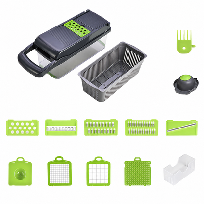 15-Piece Multifunctional Vegetable Chopper & Slicer