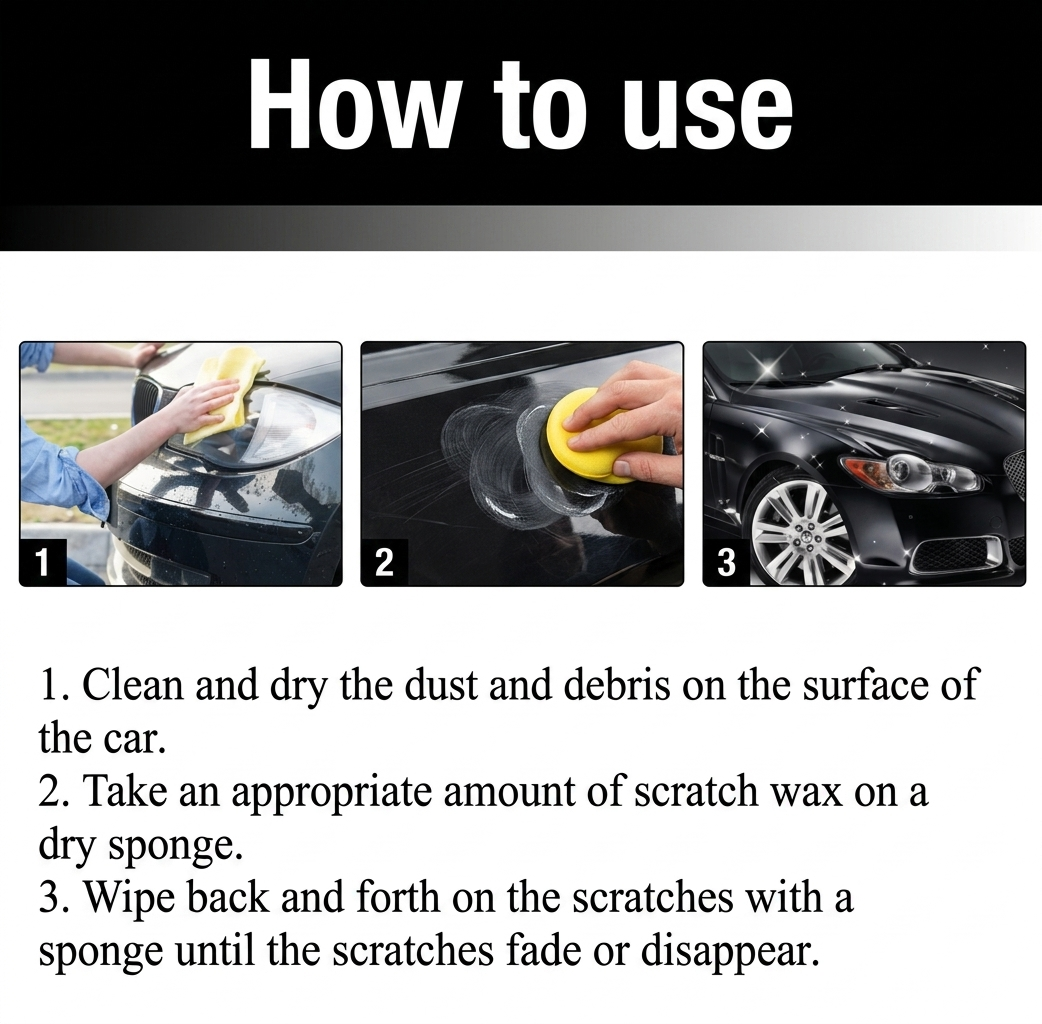 🎁 BUY 2 GET 1 FREE | Car Scratch Removal Wax – Reduce Light Scratches, Swirl Marks & Restore Gloss ✨