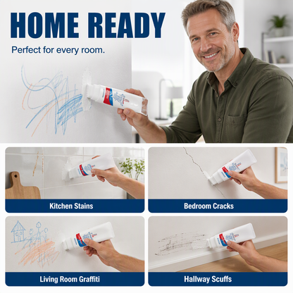 🎁 BUY 1 GET 1 FREE | Messy Walls? Just Roll It Away. ✨ Built-In Roller • Quick-Dry • Water-Resistant