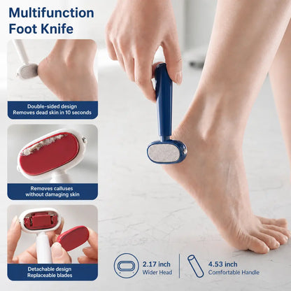 🎁BUY 1 GET 1 FREE🎁 Professional Dual-Sided Foot Callus Remover – Professional Stainless Steel Pedicure Scraper 🦶✨