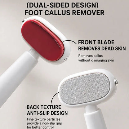 🎁BUY 1 GET 1 FREE🎁 Professional Dual-Sided Foot Callus Remover – Professional Stainless Steel Pedicure Scraper 🦶✨