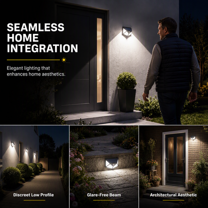 🎁BUY 2 GET 1 FREE ✨ Solar Motion Sensor Outdoor Wall Lights💡