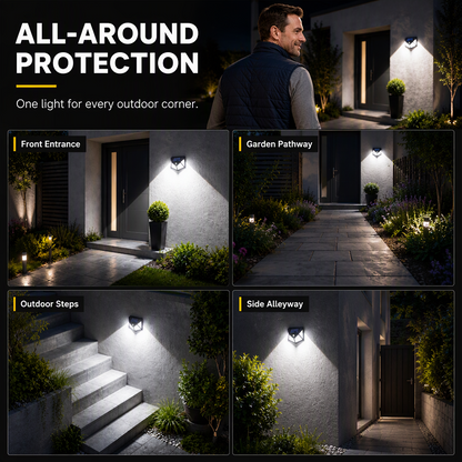 🎁BUY 2 GET 1 FREE ✨ Solar Motion Sensor Outdoor Wall Lights💡