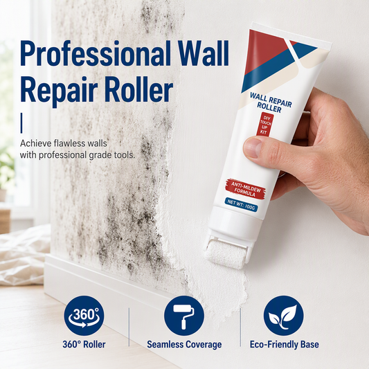🎁 BUY 1 GET 1 FREE | Messy Walls? Just Roll It Away. ✨ Built-In Roller • Quick-Dry • Water-Resistant
