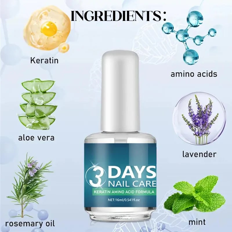 💖💕Limited-Time 50% Off ✨3 Days Gloss & Care Nail Formula