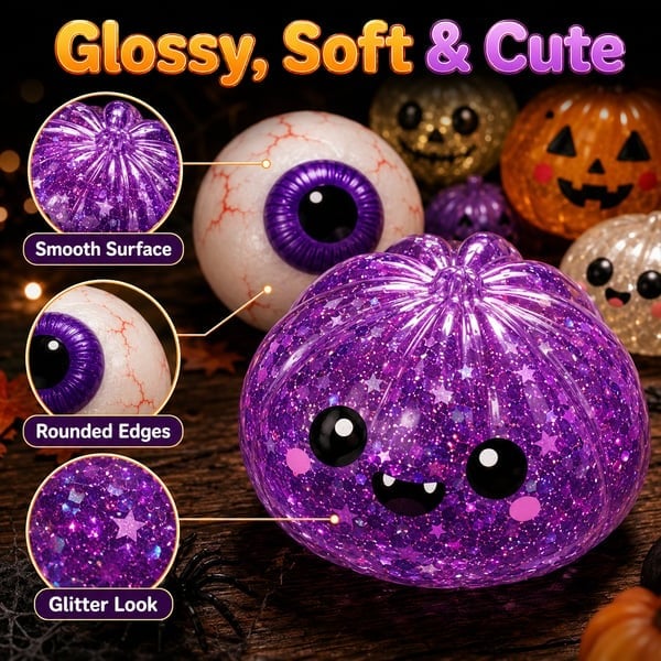 🎃 50% OFF TODAY⚡ Ultimate Halloween Stress Reliever! Cute Slow-Rebound Ghost Charm 👻✨