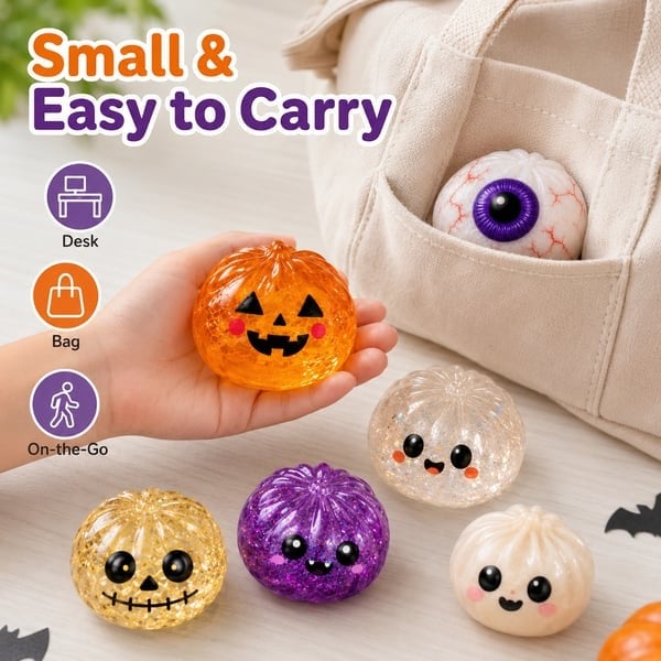 🎃 50% OFF TODAY⚡ Ultimate Halloween Stress Reliever! Cute Slow-Rebound Ghost Charm 👻✨