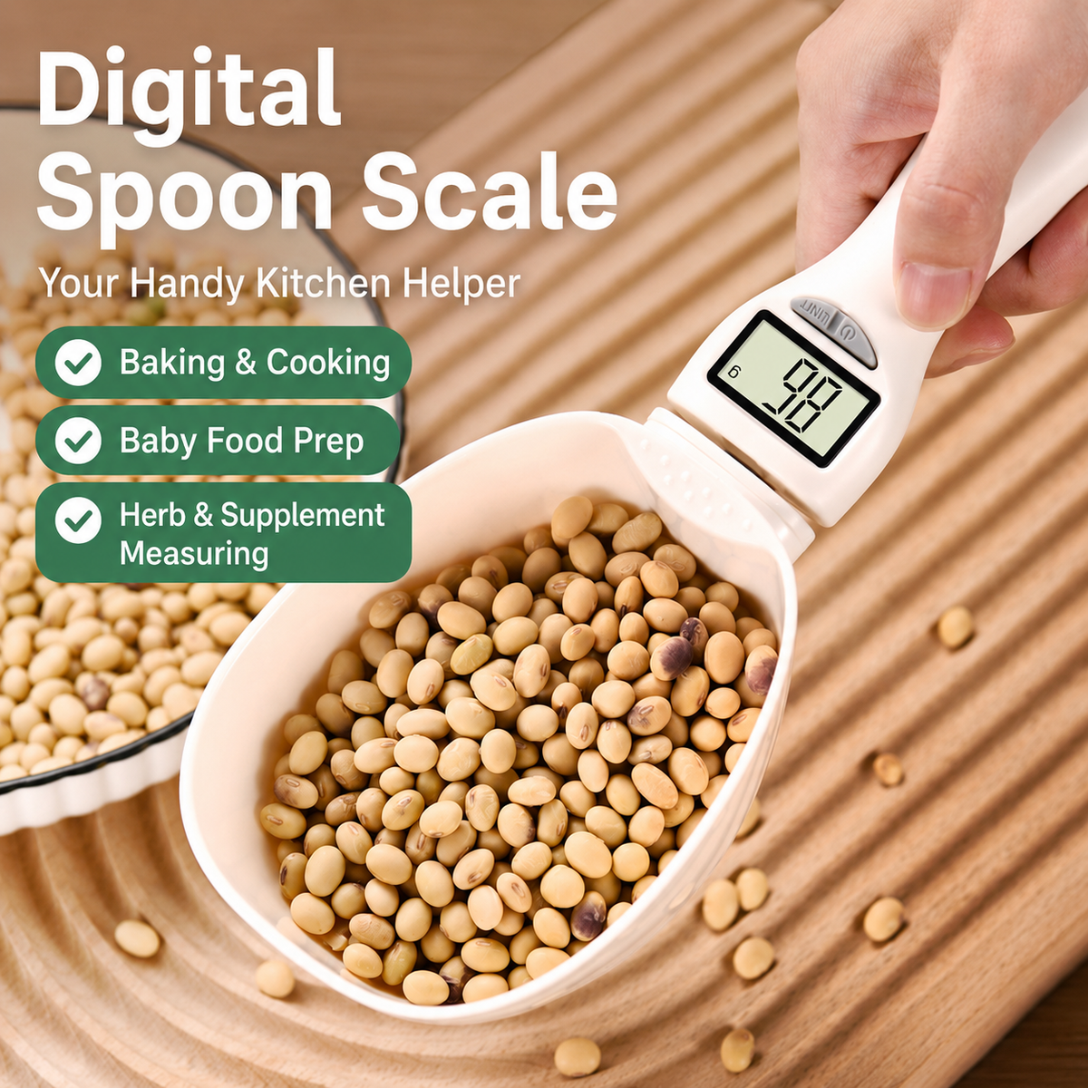 🔥Last Day 50% OFF🔥 Smart Measuring Spoon 🥄⚖️ Precision Cooking Made Easy! 🎂☕