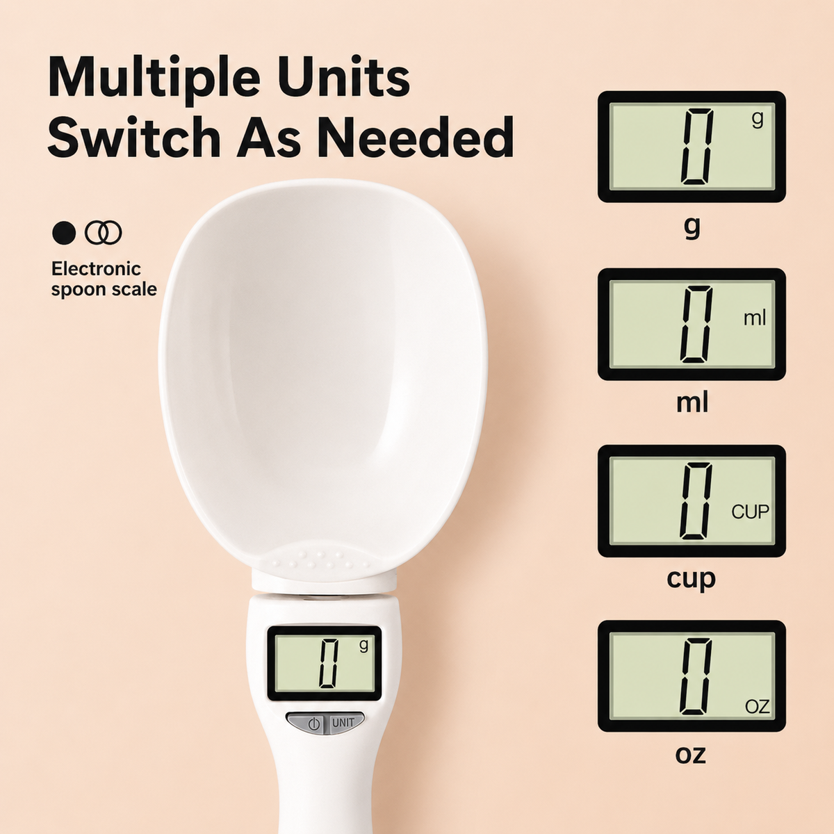 🔥Last Day 50% OFF🔥 Smart Measuring Spoon 🥄⚖️ Precision Cooking Made Easy! 🎂☕