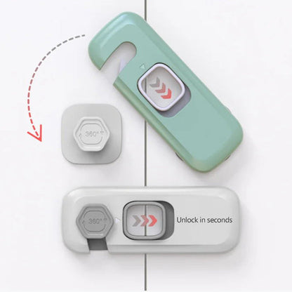 🎁 BUY 1 GET 1 FREE | Child-Proof Refrigerator Locks – Peel & Stick Safety for Fridges, Cabinets & Drawers 🏡✨