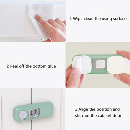 🎁 BUY 1 GET 1 FREE | Child-Proof Refrigerator Locks – Peel & Stick Safety for Fridges, Cabinets & Drawers 🏡✨