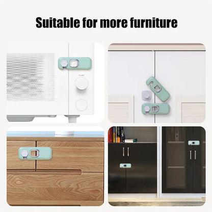 🎁 BUY 1 GET 1 FREE | Child-Proof Refrigerator Locks – Peel & Stick Safety for Fridges, Cabinets & Drawers 🏡✨