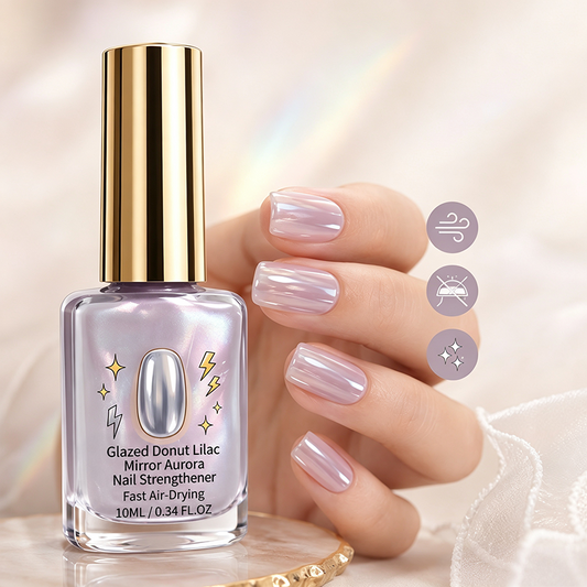 📢📢Buy 2 Get 1 Free 💜Lilac Glossy Mirror Nail Strengthener