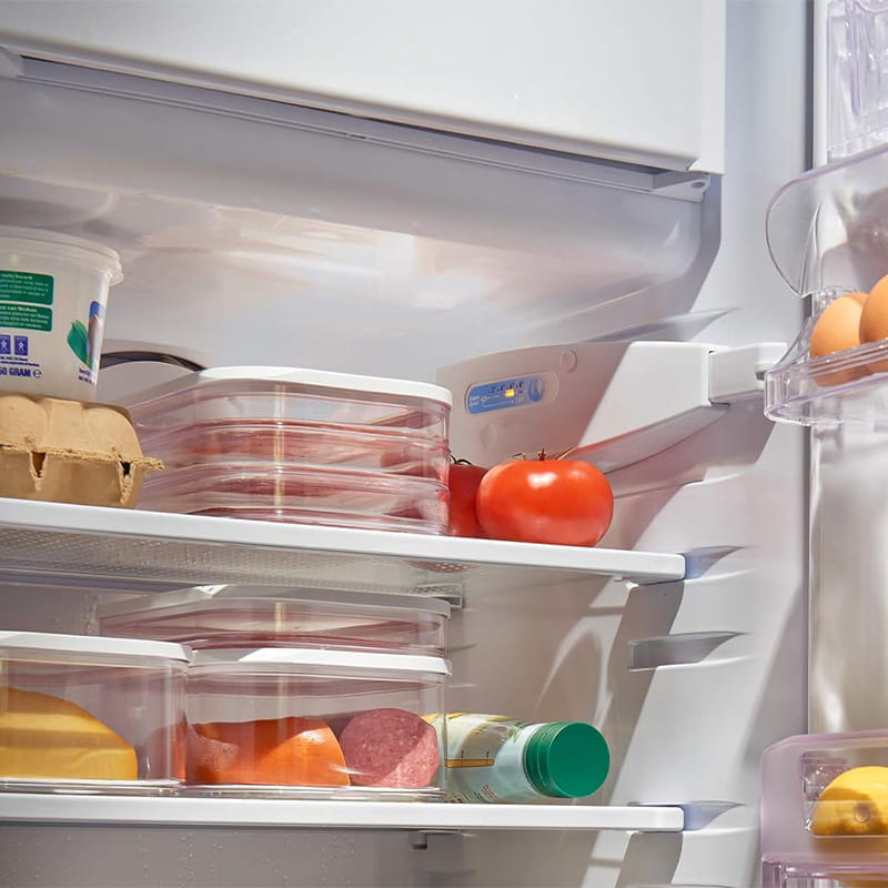 ✨ LIMITED-TIME 50% OFF | Clear Stackable Fridge Storage Containers with Lids – Space-Saving Food Organizers for Produce, Snacks & Leftovers 🥬🥩