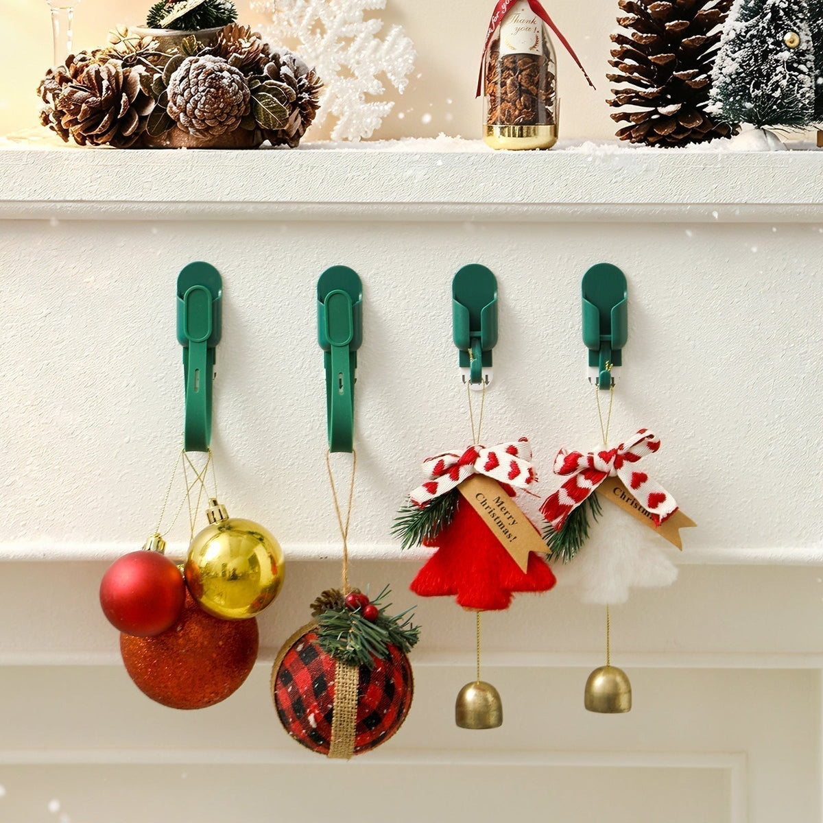 🎁 Buy 2 Get 4 Free 🎄Reusable Christmas Wreath & Garland Hanging Kit